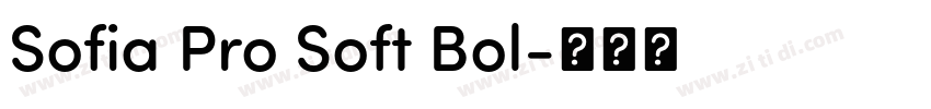 Sofia Pro Soft Bol字体转换